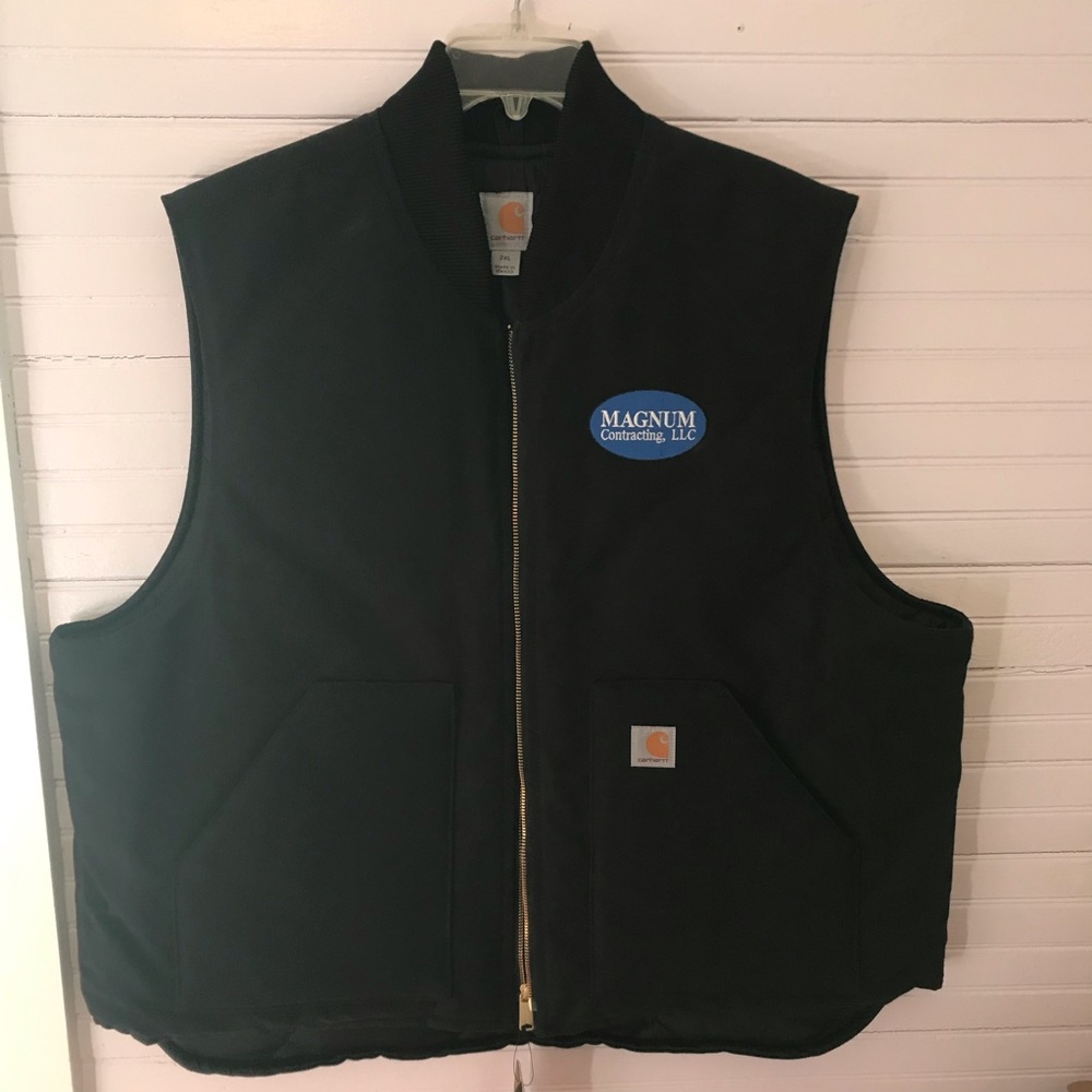 Carhartt Black Work Vest VO1 Chore Vest Logo